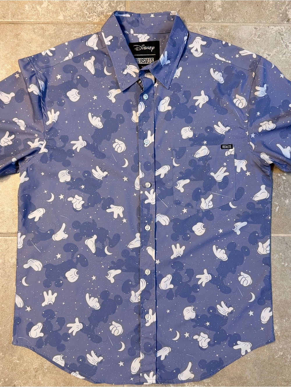 RSVLTS x Disney "Sorcerer Mickey" Kunuflex Short Sleeve Button-Down Shirt